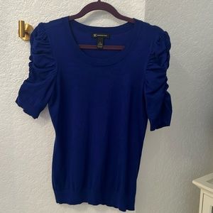 INC sweater ruched sleeves